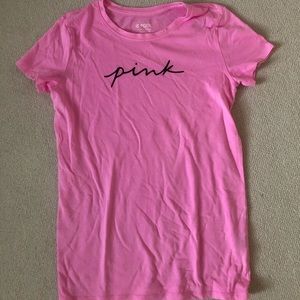 (PINK) Pink soft tee shirt